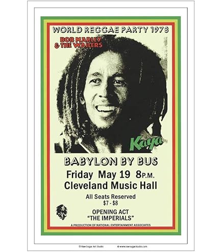 Amazon.com: GENERIC BOB MARLEY REPLICA CONCERT POSTER 11